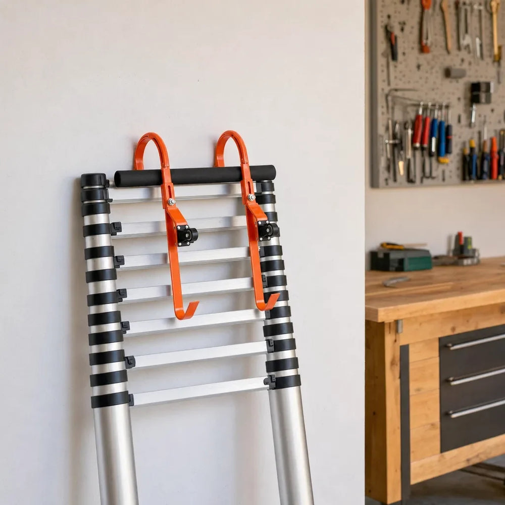 Pair of orange roof hooks with wheels – Rungfield